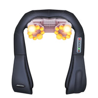 U Shape Electrical Shiatsu Back Neck Shoulder Body Massager Infrared 4D Kneading Massage EU/Flat Plug Car Home Dual Use 16 Balls