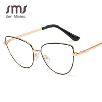 RMS SEN MARIES - Original Original Vintage Cat Eye Retro Simple Glasses Frames Men Women Optical Fashion Computer Eyeglasses Clear Lenses Transparent Glasses