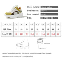 Original Smile Circle Women Sneakers Flat Platform shoes Suede Leather fashion casual Breathable Thick bottom Ladies Shoes