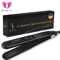 Steam Hair Straightener Ceramic Vapor Hair Curler Salon hair Flat Iron Hair Straightening Iron Curler Styler Hair Styling Tool