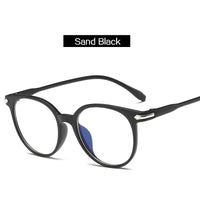 YOOSKE Women Glasses Frame Men Anti Blue Light Eyeglasses Frame Vintage Round Clear Lens Glasses Optical Spectacle Frame