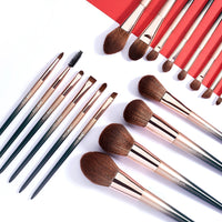 Jessup brushes 18pcs Makeup brushes set Powder Foundation Precision Blush Angled Contour Pencil Eyeshadow Eyeliner Eyebrow