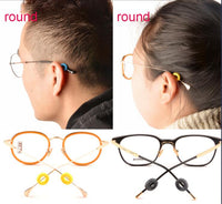 RICKXI - Original 10 Pairs/lot Anti Slip Silicone Glasses Ear Hooks For Kids And Adults Round Grips Eyeglasses Sports Temple Tips Soft Ear Hook