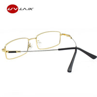 UVLAIK Titanium Alloy Glasses Frames Men Women Spectacle Transparent Eyeglasses Frame Business Eye Glasses Optical Glasses