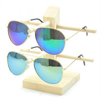 Original New Sun Glasses Eyeglasses Wood Display Stands Shelf Glasses Display Show Stand Holder Rack 9 Sizes Options Natural Material