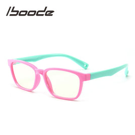 IBOODE - Original Kids Spectacles Goggles TR90 Glasses Frame Eyewear Kids UV400 Protection Anti Bue-ray Eyeglasses For Children Boys Girls