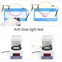 Original Computer Glasses 2021 Spectacle Frames Anti Blue Light Goggles Metal Eyeglasses Frame Women Round Clear Lens Fake Glasses