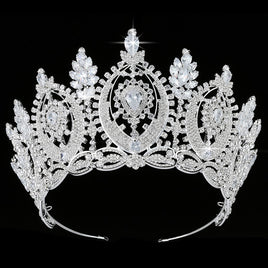 Original Tiaras And Crowns HADIYANA Classic Geometric Zircon Design Simple Elegant Women Wedding Hair Accessories BC4573 Haar Sieraden