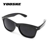 YOOSKE Anti-myopia Pinhole Glasses Pin hole Sunglasses Eye Exercise Eyesight Improve Natural Healing vision Care Eyeglasses