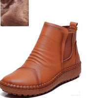 Original Genuine Leather Shoes Women Boots 2022 Autumn Winter Fashion Handmade Ankle Boots Warm Soft Outdoor Casual Flat Shoes Woman