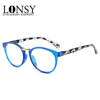 LONSY - Original Fashion Round Reading Glasses Women Men Presbyopia Eyeglasses Antifatigue Computer Eyewear +1.5 +2.0 +2.5 +3.0 +3.5 +4.0