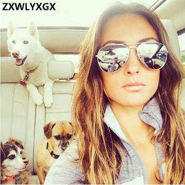 ZXWLYXGX BRAND DESIGNER - Original Women's Sunglasses Pilot Driving Male Cheap Sun Glasses Eyeglasses gafas oculos de sol masculino UV400