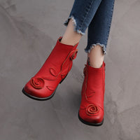 Original Plus Size 35-42 2022 Ylqp NEW Autumn Winter Women Boots Side Zipper Thick Heel Boots Shoes Woman, Ankle Martin Boots botas mujer