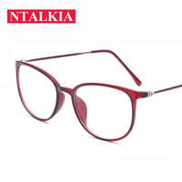 NTALKIA - Original TR90 spectacle frame cat eye Glasses frame clear lens Women brand Eyewear optical frames myopia nerd black red eyeglasses frame