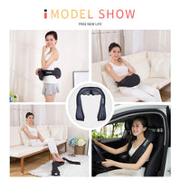 Jinkairui Electrical Neck Shoulder Back Body Massager Shiatsu Kneading Infrared Heated Massage Car Home Masaj Device with Box