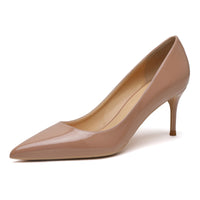 Original KATELVADI Beige Women&#39;s Shoes Patent Leather Shoes Woman High Heel Fashion 6.5CM High Heel shoes,K-323