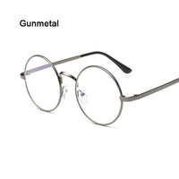 Original Round Metal Glasses for Computer Anti Blue Ray Frame Women Men Eyeglasses Transparent Spectacles Oculos De Grau