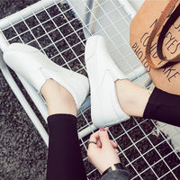 Original Women Sneakers Leather Shoes Spring Trend Casual Flats Sneakers Female New Fashion Comfort Slip-on Platform Vulcanized Shoes