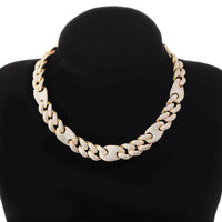 Original TOPGRILLZ 16mm Miami New Box Clasp Cuban Link Chain Gold Silver Color Necklace Iced Out Cubic Zirconia Bling Hip hop Jewelry