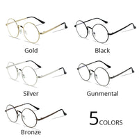 Original Round Metal Glasses for Computer Anti Blue Ray Frame Women Men Eyeglasses Transparent Spectacles Oculos De Grau