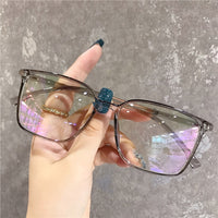 Original Anti Blue Light Glasses Square Frame 2022 Women's Eyeglasses Frame Blue Blocking Gaming  Eyeglasses Vintage Men Spectacles