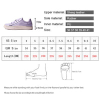 Original Smile Circle  Sheep leather Luxury Women Sneakers Casual Flat Ladies Shoes Fashion Breathable Comfort Women&#39;s Flat Shoes