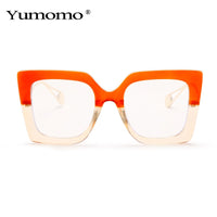 YUMOMO - Original Vintage Transparent Square Glasses Women Men Clear Glasses Optical Eyeglasses Frame Lens Spectacle Frame Unisex Anti Blue Light