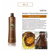 BKKERAPLEX - Brazilian Keratin Hair Treatment Set Straightener Straightening Smoothing For Curly Hair With Keratin Shampoos And Conditioners