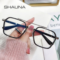 SHAUNA - Original Retro Anti-Blue Light Square Glasses Frame Brand Designer Ins Popular Optical Eyeglasses Frames