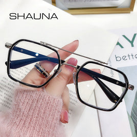 SHAUNA - Original Retro Anti-Blue Light Square Glasses Frame Brand Designer Ins Popular Optical Eyeglasses Frames