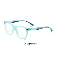 AIMISUV - Original Anti Blue Light Blocking Glasses Kids Frame Fashion Square Glasses Acetate Clear Lens UV400 Computer Children Eyeglasses