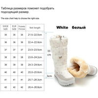 Original Women&#39;s Winter High Boots Snow Lady Booties New Warm Insole Plus Big Size shoes Non-Slip Waterproof Free Shipping