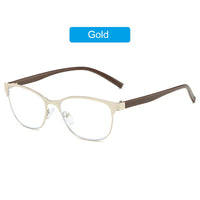 YOOSKE Anti Blue Light Cat Eye Reading Glasses Women Alloy Eyeglasses Presbyopia Prescription +1.5 2.0 2.5 3.0 3.5 4.0 Diopter