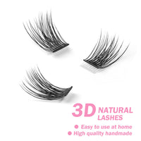 ETVITE 48 Eyelash Beam Clusters Eyelash Extension DIY Individual Lashes Extension Half Segment Cluster Lashes