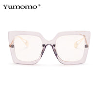 YUMOMO - Original Vintage Transparent Square Glasses Women Men Clear Glasses Optical Eyeglasses Frame Lens Spectacle Frame Unisex Anti Blue Light