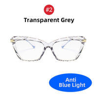VIVIBEE - Original Women Cat Eye Anti Blue Ray Glasses 2022 Trending Cateye Black Frame Blue Light Blocking Computer Female Eyeglasses