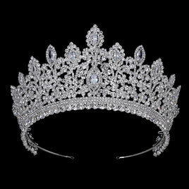 Original Wedding Crown Jewelry Vintage Ethnic Bridal Hair Tiaras Copper CZ Luxury Rhinestone Tiaras And Crowns BC3715 Couronne De Mariage