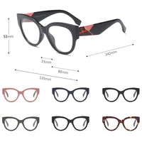 SHAUNA - Original Fashion Mixed Colors Women Eyeglasses Frame Reading Glasses UV400