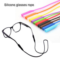 SANLYTENG99 STORE - Original 10 , 20 Pcs  Adjustable Silicone Eyeglasses Straps Sunglasses String Ropes Glasses Chain Sports Band Holder Elastic Anti Slip Cords