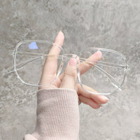 Original 2021 Trends Anti Blue Light Oversized Glasses Computer Women Blue Blocking Gaming  Men Transparen Eyeglasses Spectacles Frame