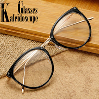 KALEIDOSCOPE GLASSES OFFICIAL STORE - Original Transparent Women's Frame Degree Eyeglasses Oversized Cat Eye Glasses Frame Clear Lens Glasses