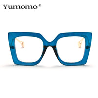 YUMOMO - Original Vintage Transparent Square Glasses Women Men Clear Glasses Optical Eyeglasses Frame Lens Spectacle Frame Unisex Anti Blue Light