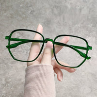 Original 2021 Trends Anti Blue Light Oversized Glasses Computer Women Blue Blocking Gaming  Men Transparen Eyeglasses Spectacles Frame