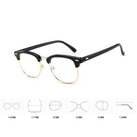 RBRARE - Original Classic Metal Frame Glasses Women Retro Anti Blue Light Glasses Frame Men Round Eyeglasses Monturas De Lentes Mujer