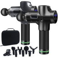 7 Heads LCD Touch 30 Speed High Frequency Massage Gun Muscle Relax Body Relaxation Electric Fascial Gun Massager Pistolet