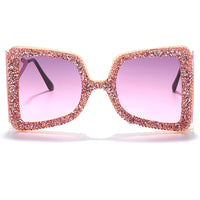 Original Oversized Rhinestone Sunglasses Women 2020 Steampunk Diamond Sunglasses Square Punk Eyeglasses Gradient Handmade Sunglasses Men