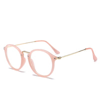 Yoovos Round Glasses Frame Blue Light Glasses For Women Luxury Transparent Eyeglasses Computer Eyeglasses Frames Optical Clear