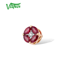 Original VISTOSO Gold Pendant For Women Genuine 14K 585 Yellow/Rose/White Gold Emerald/Ruby/Sapphire Diamond Engagement Gift Fine Jewelry