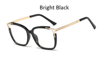 Original Eyeglasses Square glasses woman 2020 fashion Clear lens Optical glasses frame women Luxury Brand Metal Legs female oculos