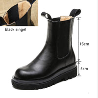 Original New Luxury Chelsea Boots Women Ankle Boots Chunky Winter Shoes Platform Ankle Boots Slip On Chunky Heel BV Boot Brand Designer